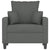 Sofa Chair Dark Grey 60 cm Fabric