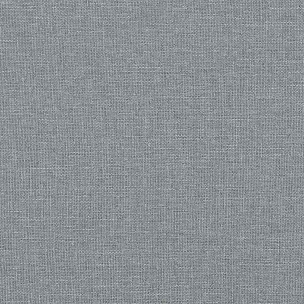 2-Seater Sofa Light Grey 120 cm Fabric