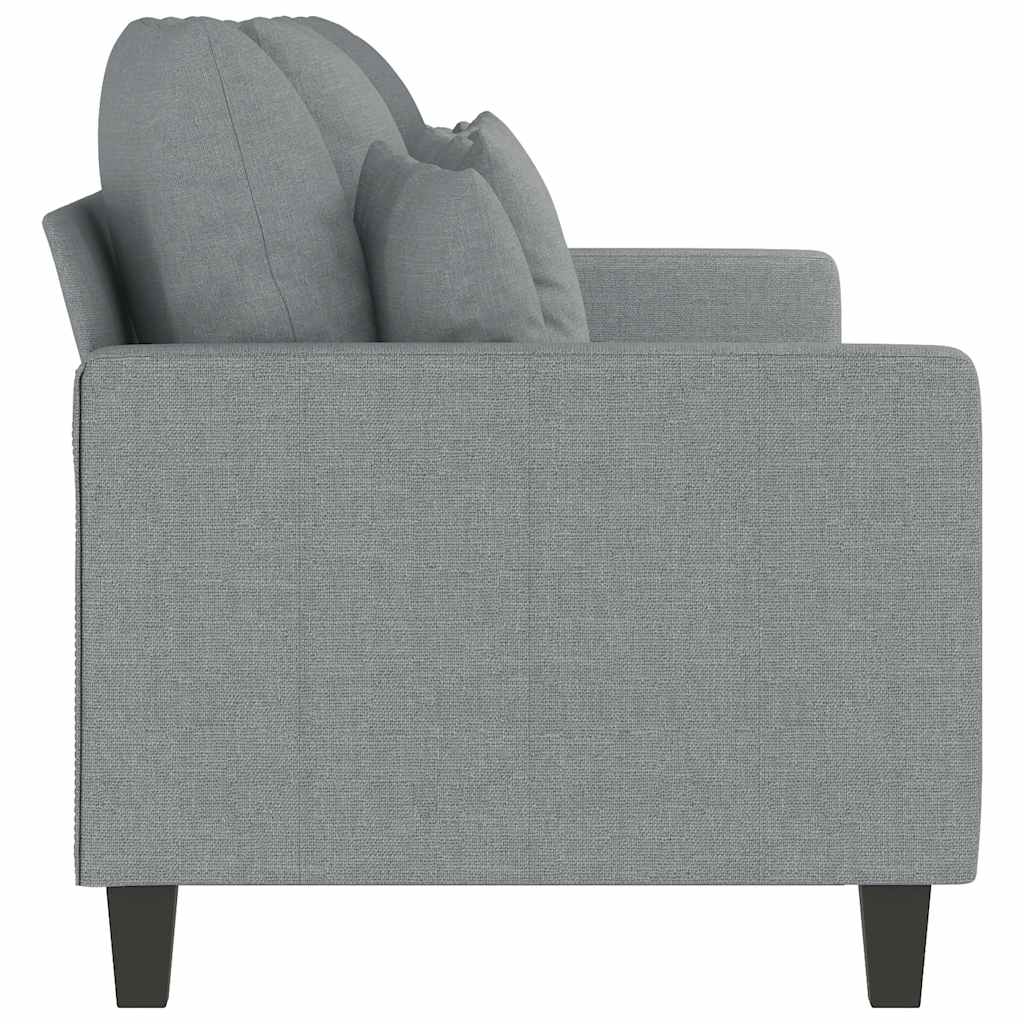 3-Seater Sofa Light Grey 180 cm Fabric