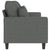 3-Seater Sofa Dark Grey 180 cm Fabric