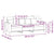 3-Seater Sofa Black 180 cm Fabric
