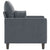 Sofa Chair Dark Grey 60 cm Velvet