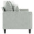 2-Seater Sofa Light Grey 140 cm Velvet