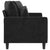 2-Seater Sofa Black 140 cm Velvet