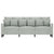 3-Seater Sofa Light Grey 180 cm Velvet