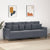 3-Seater Sofa Dark Grey 180 cm Velvet