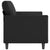 2-Seater Sofa Black 140 cm Faux Leather