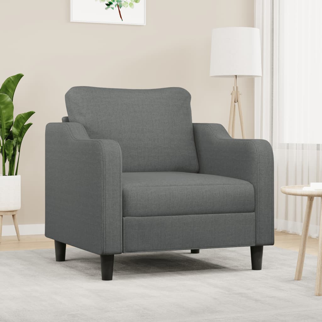 Sofa Chair Dark Grey 60 cm Fabric