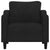 Sofa Chair Black 60 cm Fabric