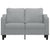 2-Seater Sofa Light Grey 120 cm Fabric