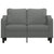 2-Seater Sofa Dark Grey 120 cm Fabric