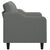 2-Seater Sofa Dark Grey 120 cm Fabric