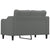 2-Seater Sofa Dark Grey 120 cm Fabric