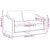 2-Seater Sofa Black 120 cm Fabric