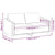 2-Seater Sofa Black 140 cm Fabric