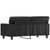 2-Seater Sofa Black 120 cm Faux Leather