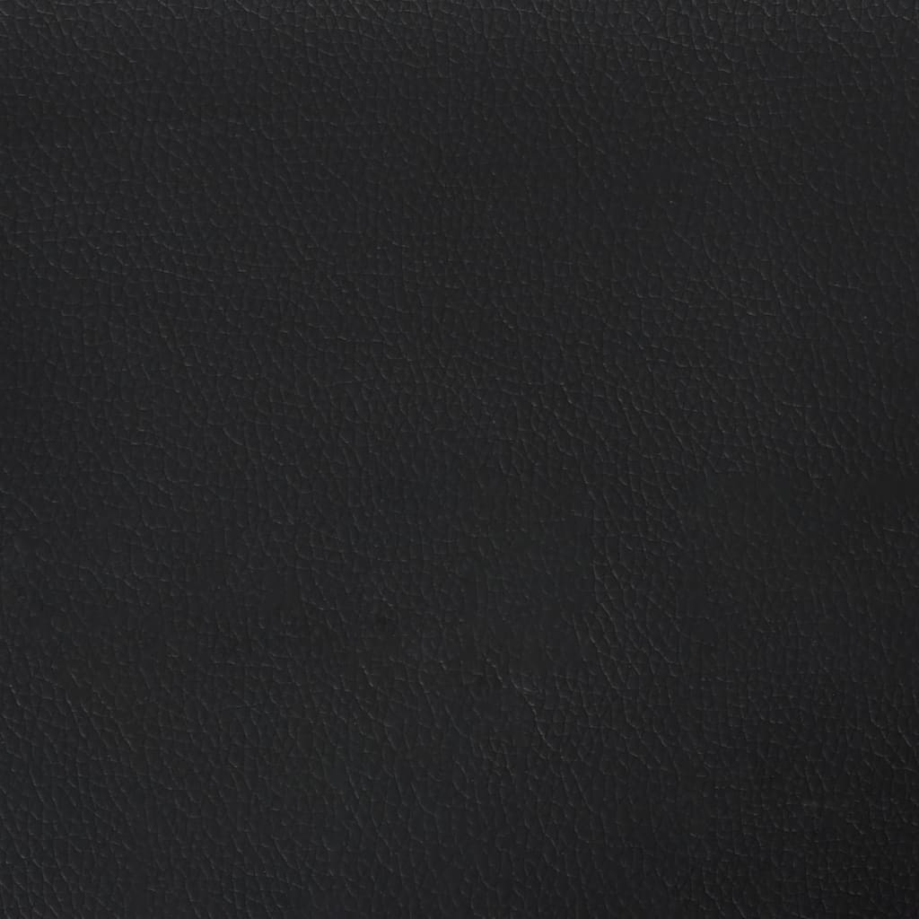 2-Seater Sofa Black 140 cm Faux Leather