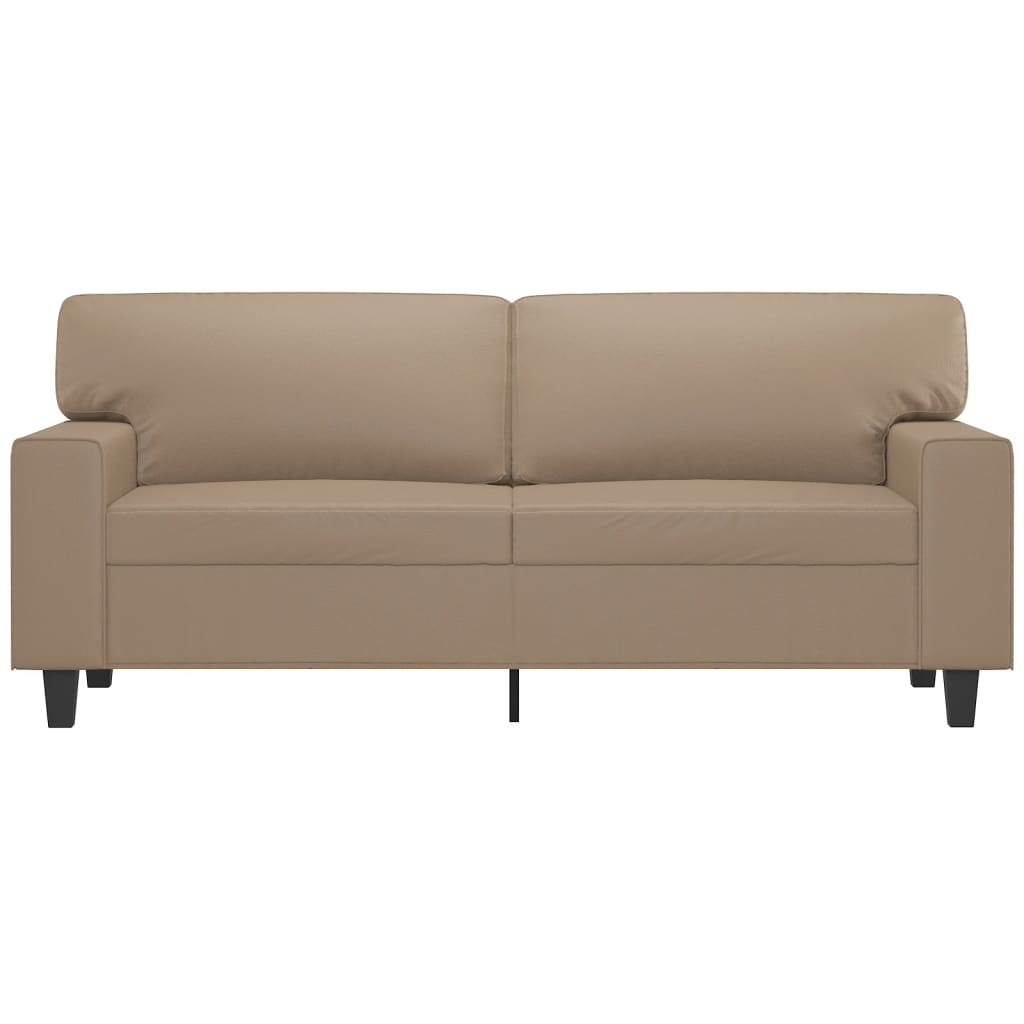 2-Seater Sofa Cappuccino 140 cm Faux Leather