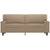 2-Seater Sofa Cappuccino 140 cm Faux Leather