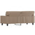 2-Seater Sofa Cappuccino 140 cm Faux Leather