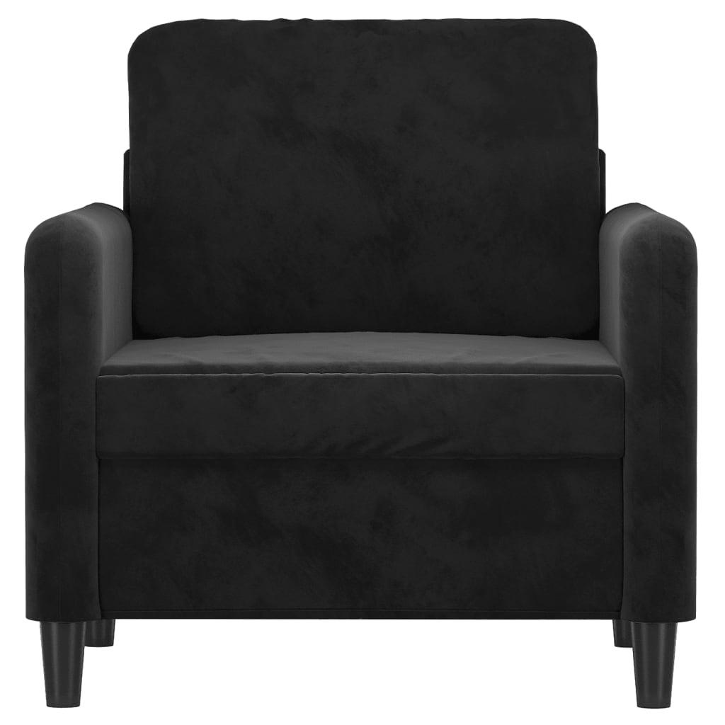 Sofa Chair Black 60 cm Velvet
