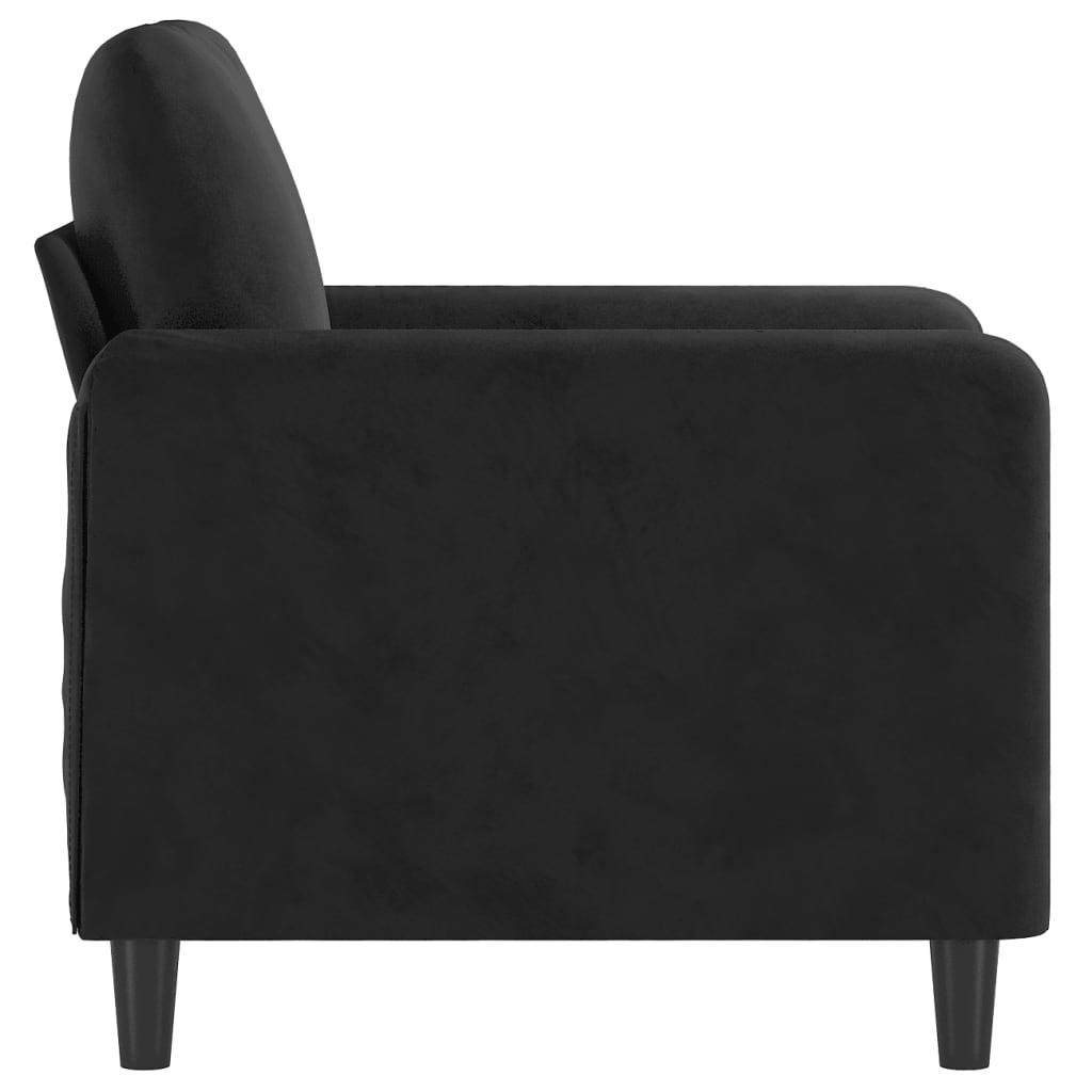 Sofa Chair Black 60 cm Velvet