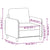 Sofa Chair Dark Grey 60 cm Fabric