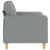 2-Seater Sofa Light Grey 120 cm Fabric