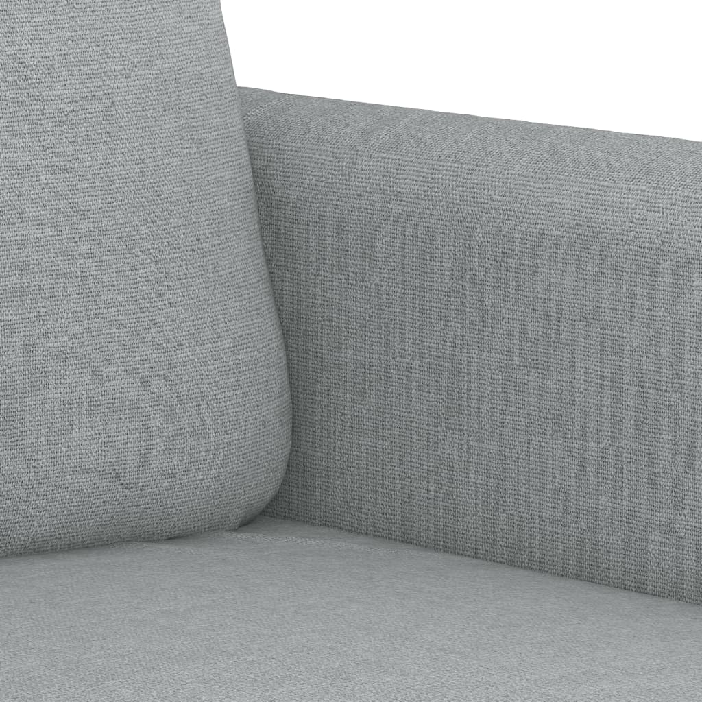 2-Seater Sofa Light Grey 120 cm Fabric