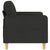 2-Seater Sofa Black 120 cm Fabric