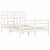 Bed Frame without Mattress White 135x190 cm Solid Wood