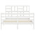 Bed Frame without Mattress White 135x190 cm Solid Wood