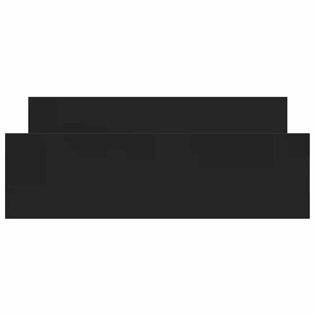 Bed Frame without Mattress Black 150x200 cm