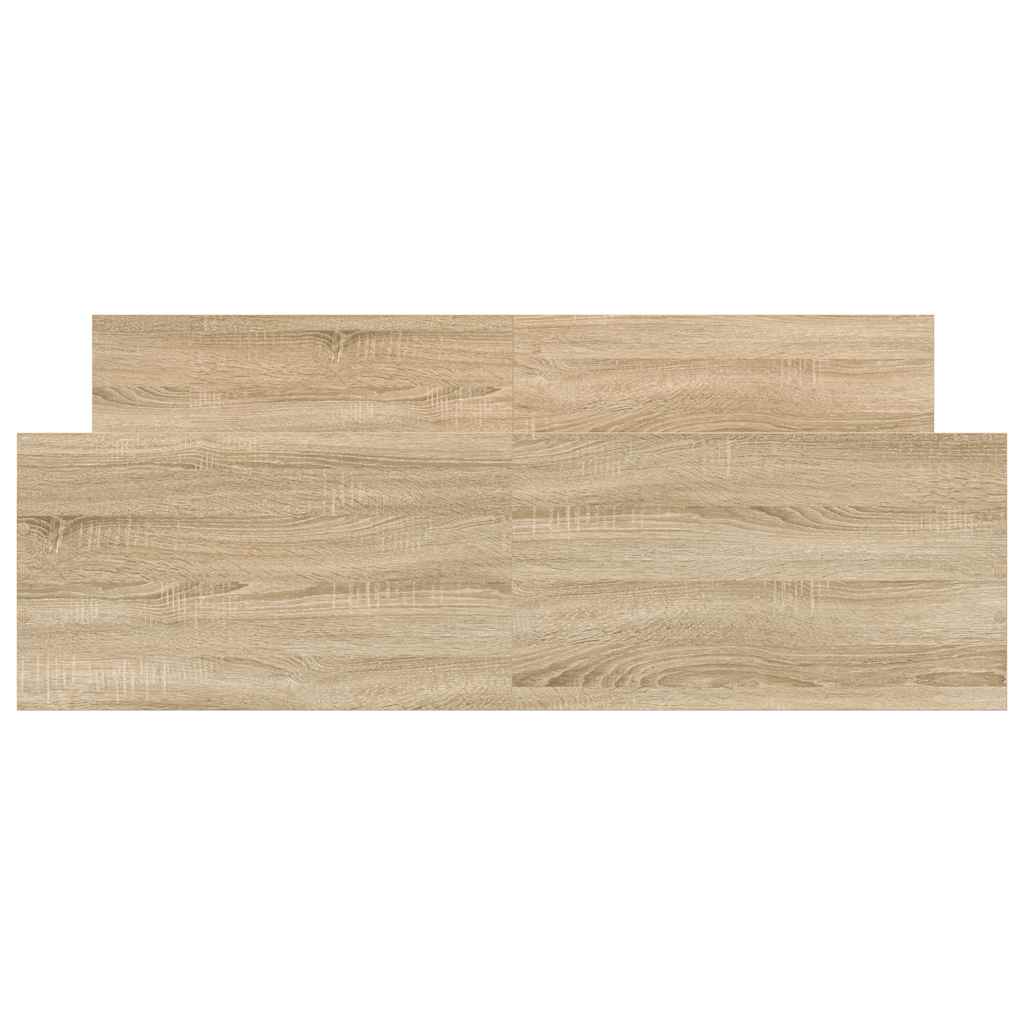 Bed Frame without Mattress Sonoma Oak 150x200 cm