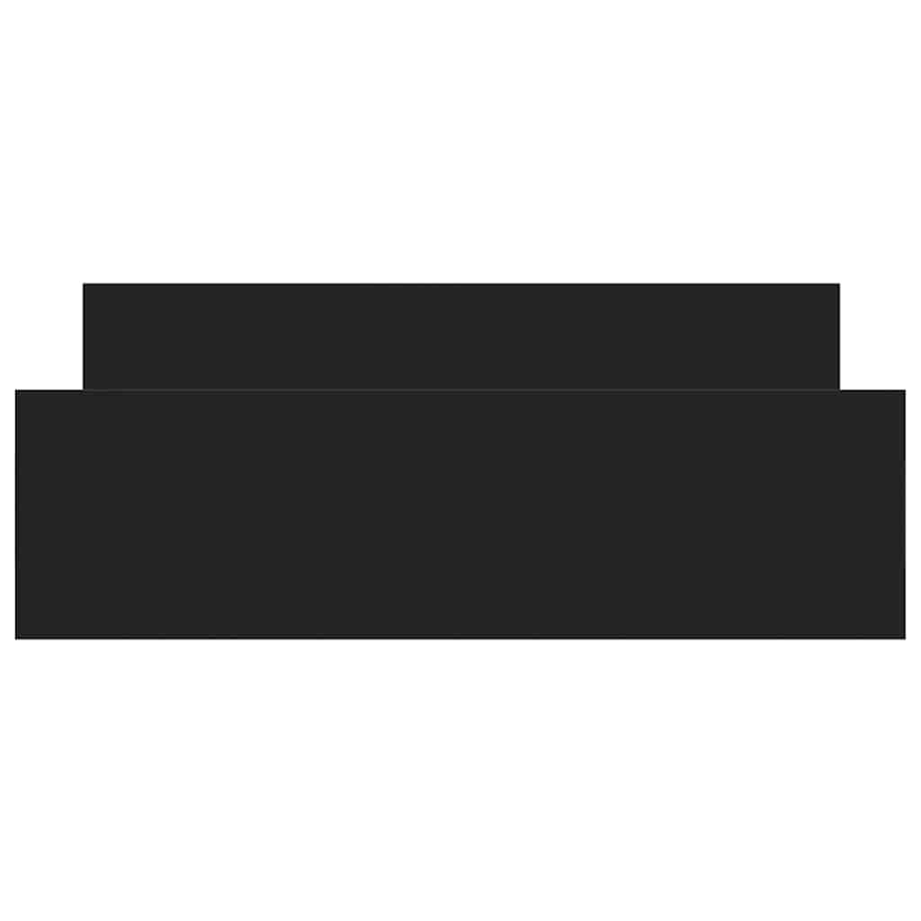 Bed Frame without Mattress Black 135x190 cm