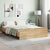 Bed Frame without Mattress Sonoma Oak 135x190 cm