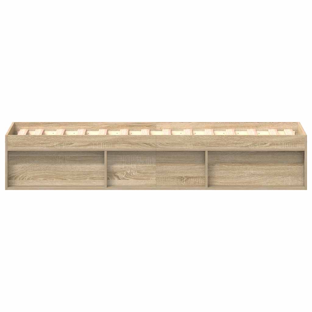 Bed Frame without Mattress Sonoma Oak 90x190 cm