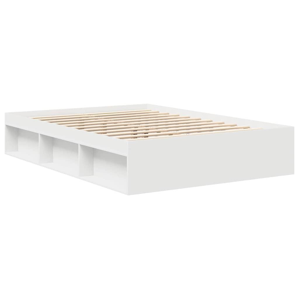 Bed Frame without Mattress White 150x200 cm