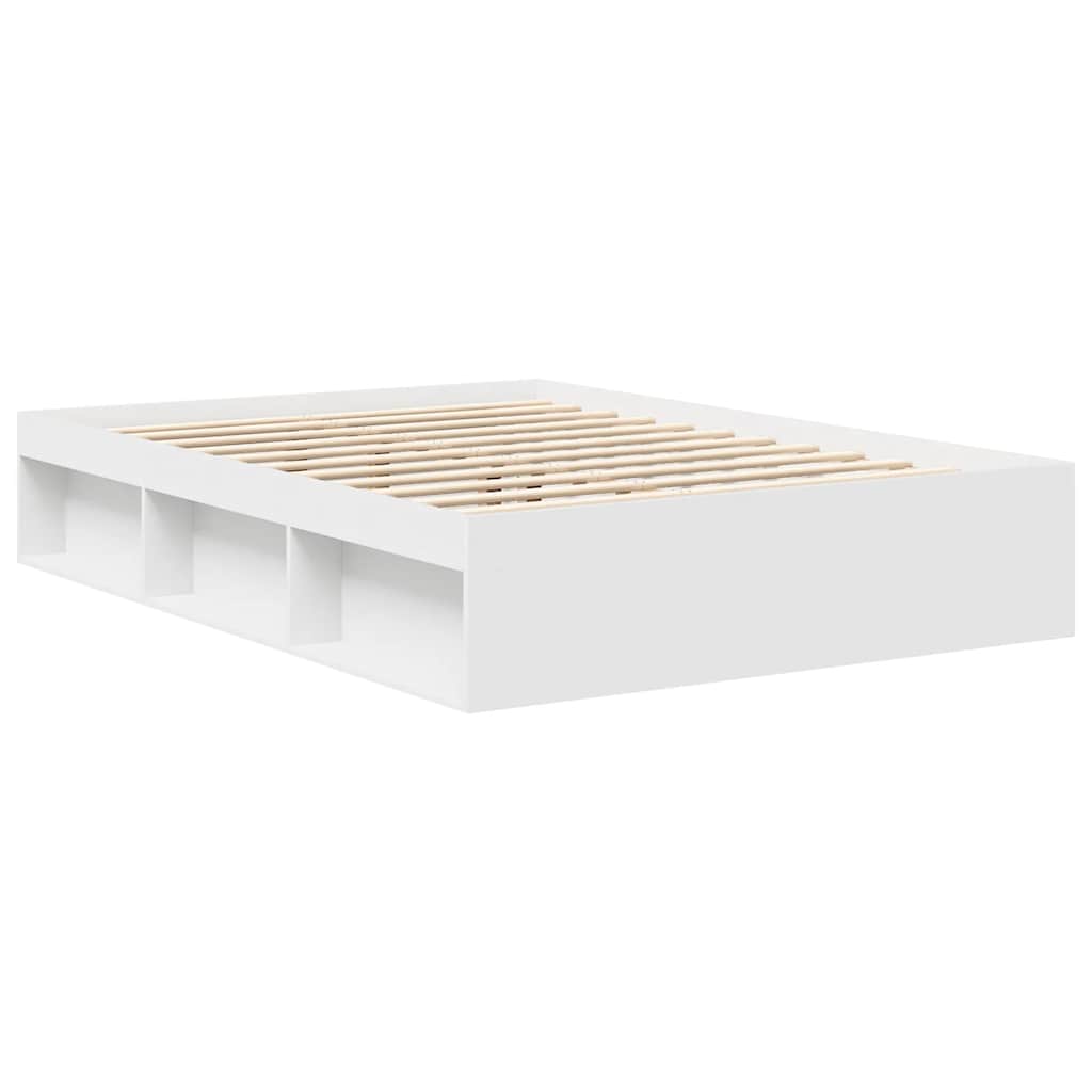 Bed Frame without Mattress White 150x200 cm