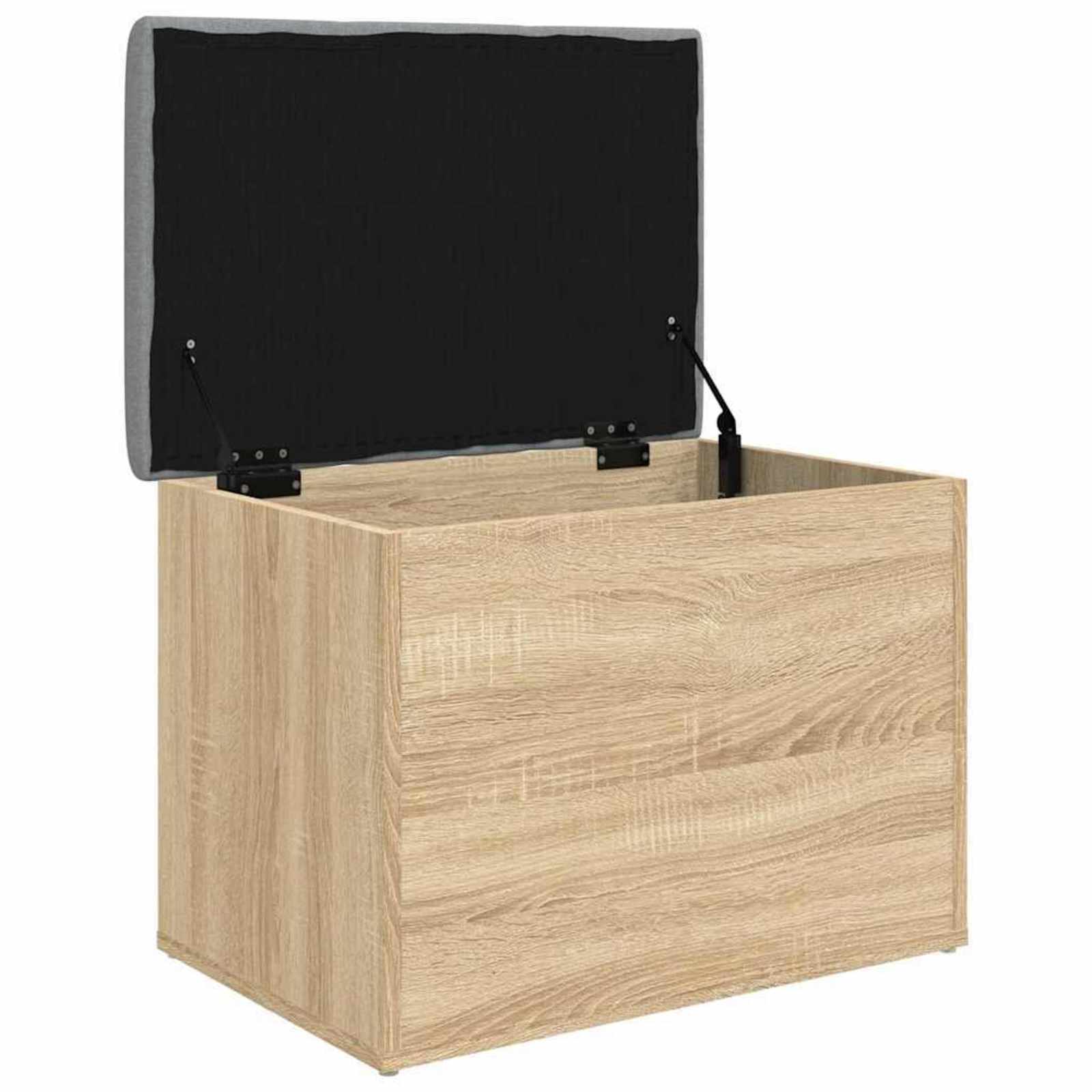 Storage Bench Sonoma Oak 62x42x45 cm Engineered Wood
