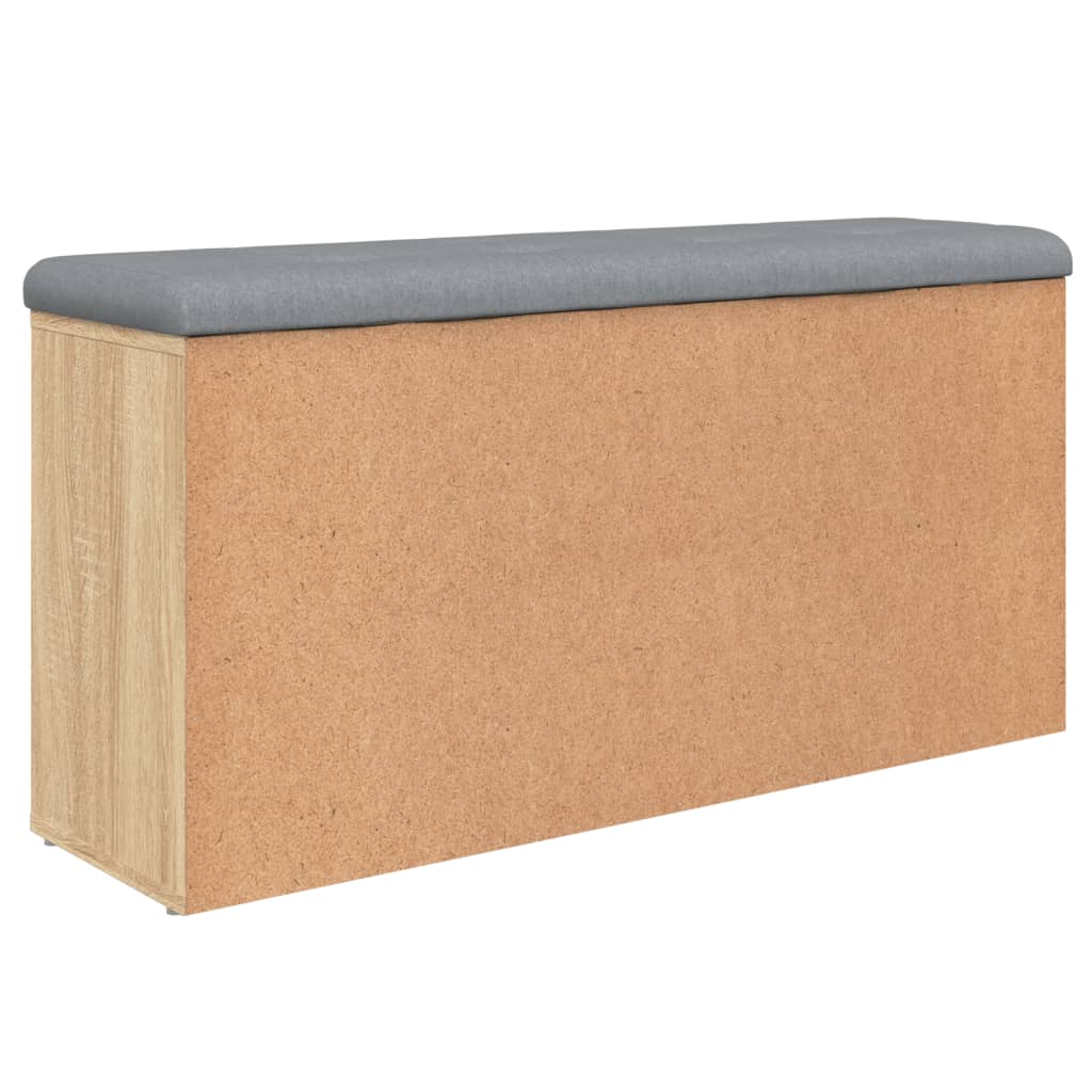 Shoe Bench Sonoma Oak 102x32x50 cm Engineered Wood