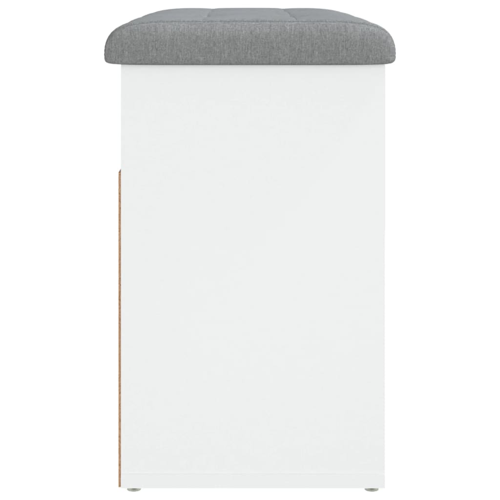 Shoe Bench White 62x32x50 cm Engineered Wood