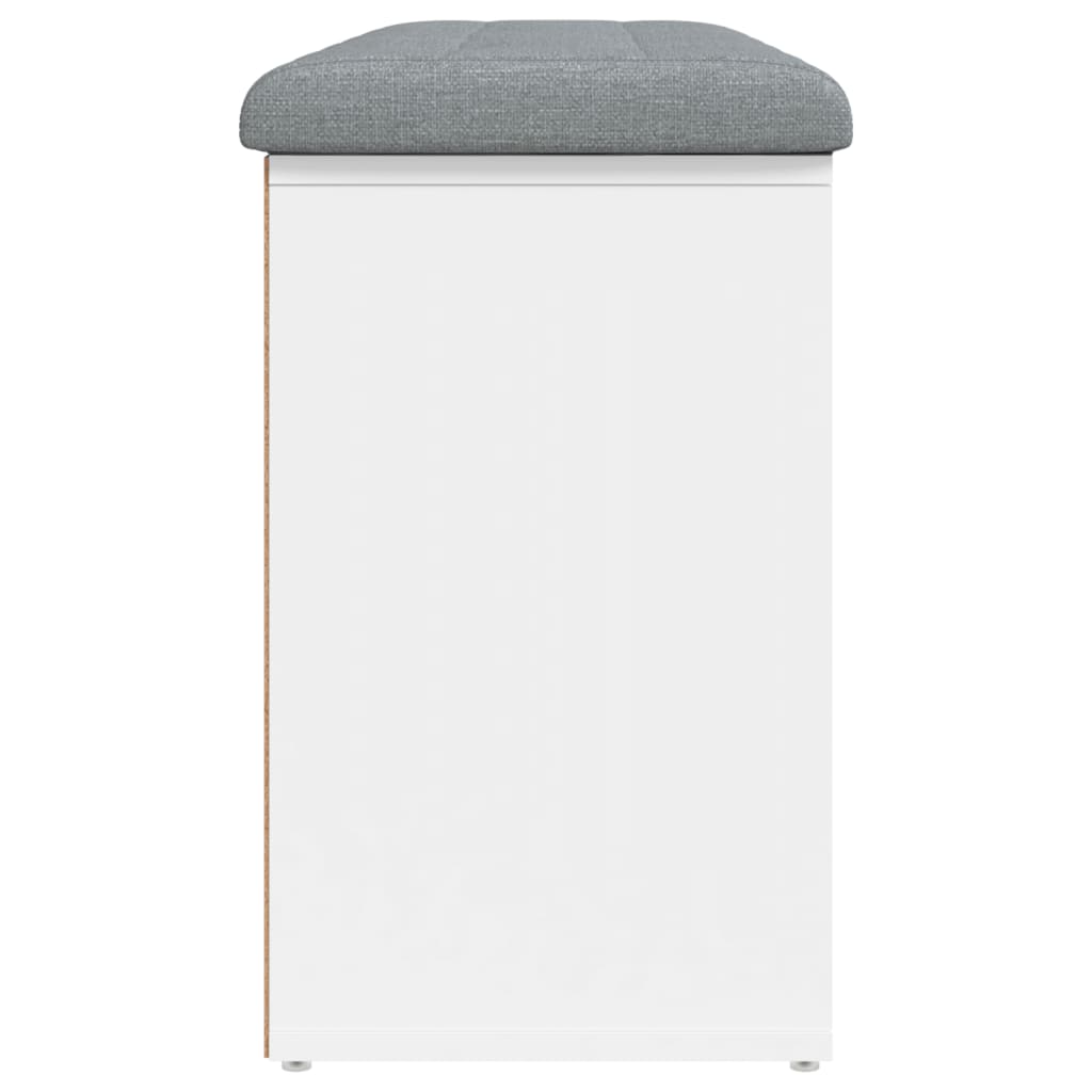 Shoe Bench White 102x32x50 cm Engineered Wood