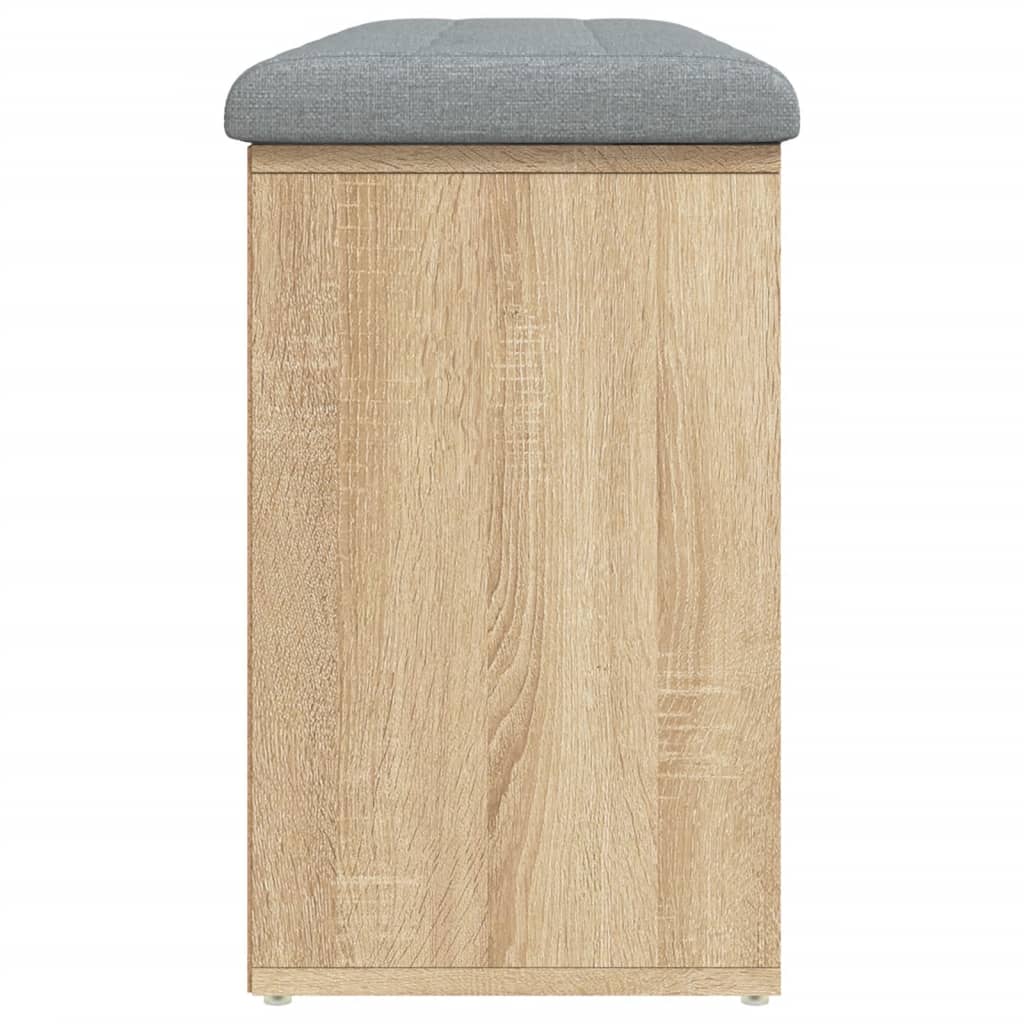 Shoe Bench Sonoma Oak 102x32x50 cm Engineered Wood
