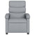 Massage Recliner Chair Light Grey Fabric