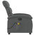 Massage Recliner Chair Dark Grey Fabric