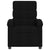 Massage Recliner Chair Black Fabric