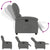 Recliner Chair Dark Grey Fabric