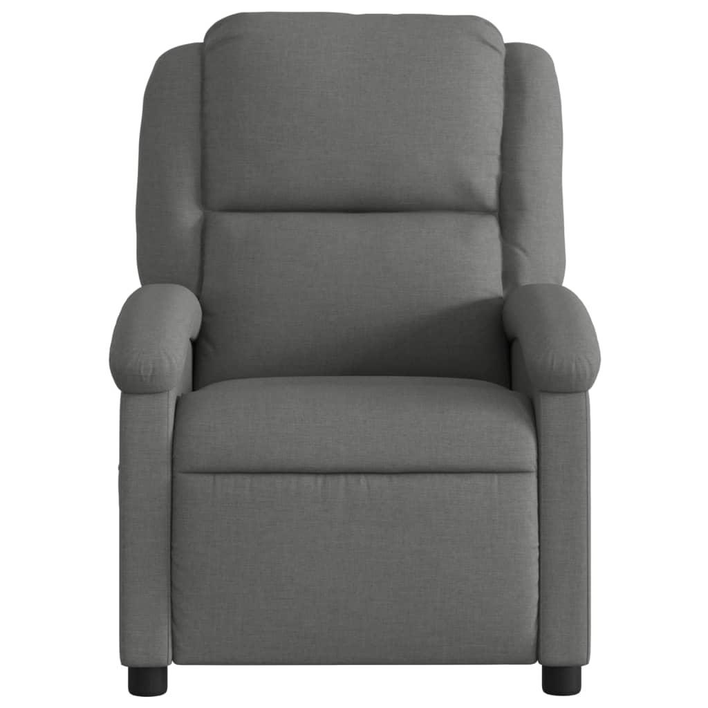 Recliner Chair Dark Grey Fabric