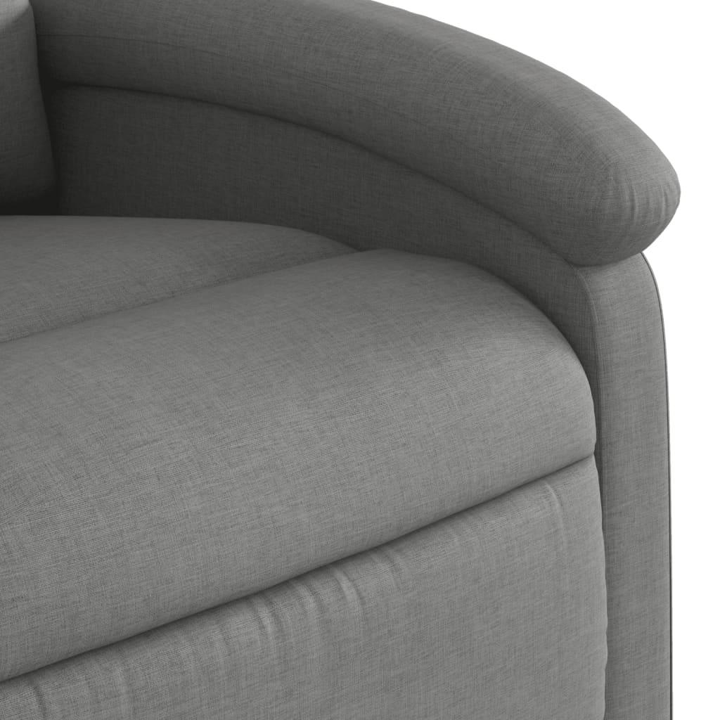 Recliner Chair Dark Grey Fabric